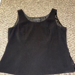 Kasper Black Tank Top Classic Style